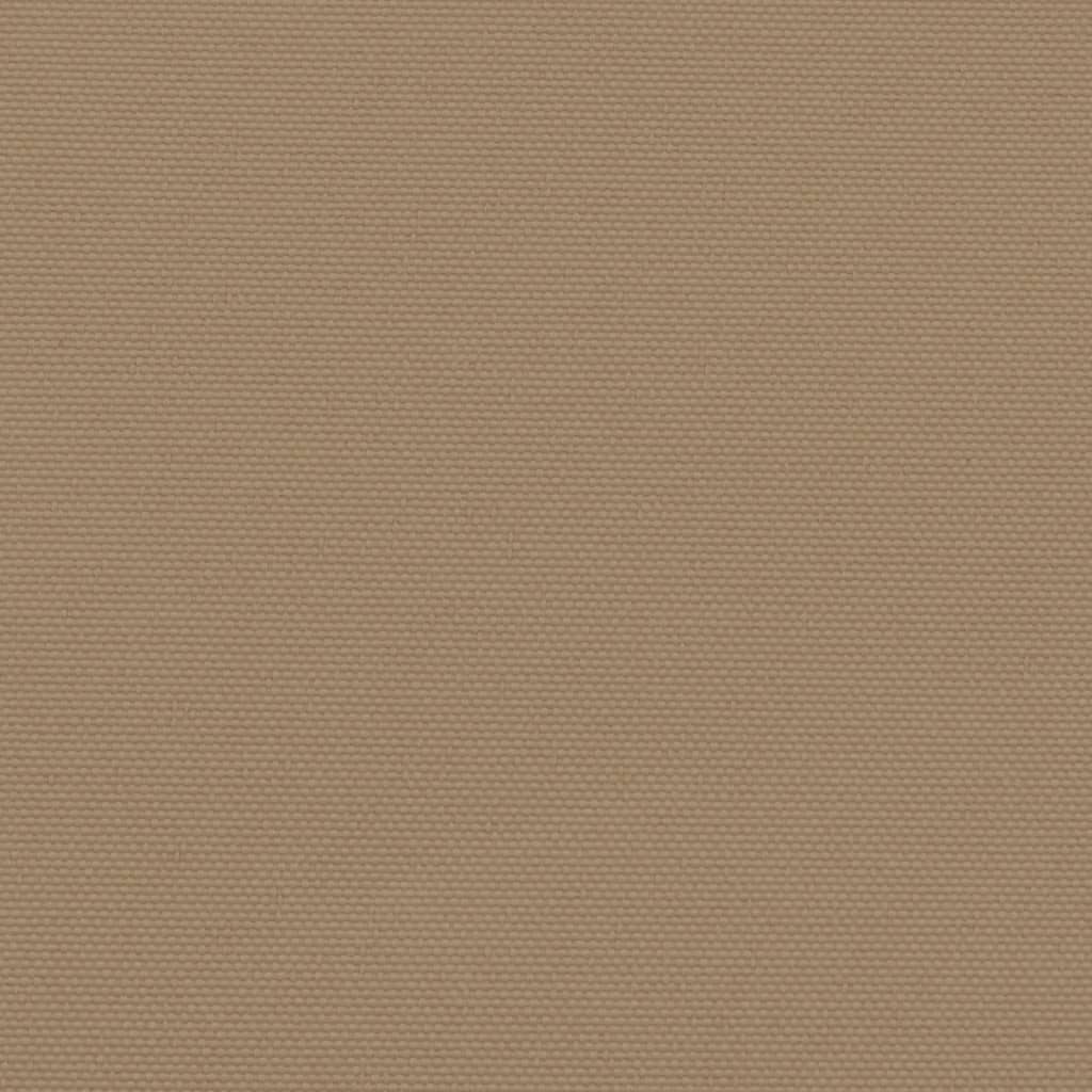 Retractable Side Awning Taupe 140x600 cm