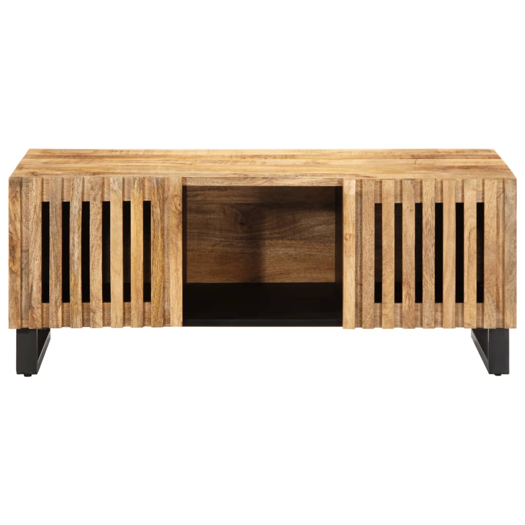 Coffee Table 100x55x40 cm Solid Wood Rough Mango