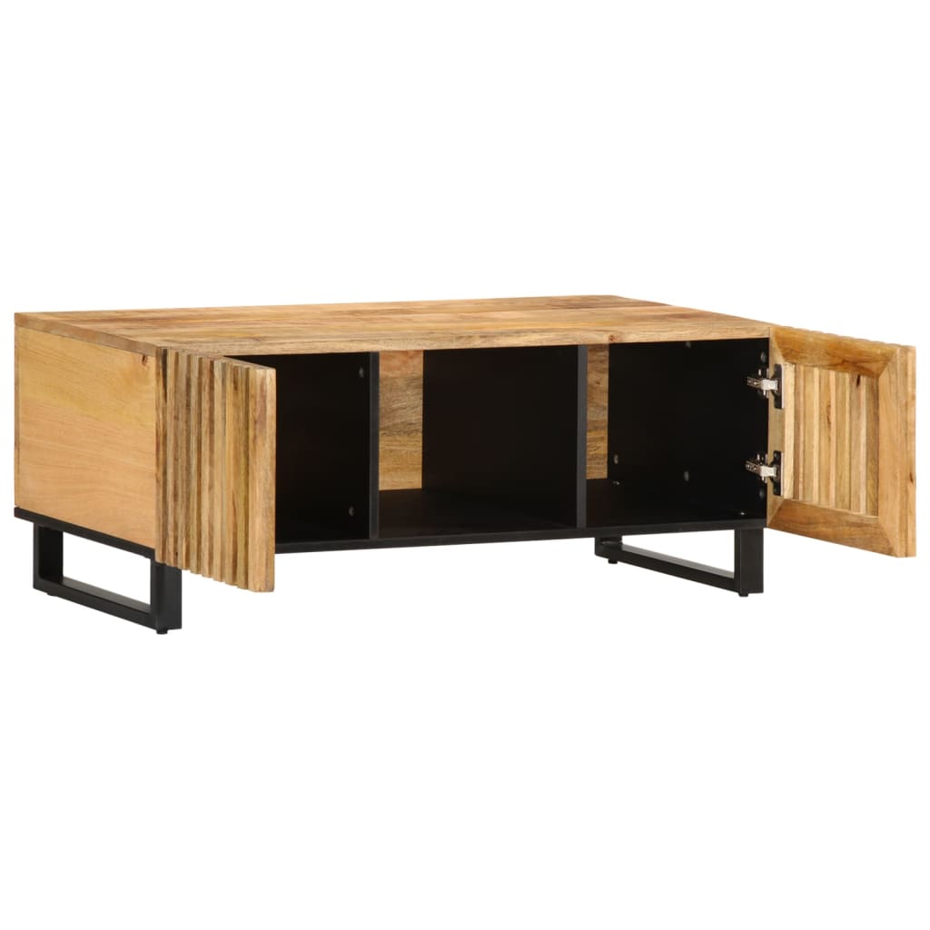 Coffee Table 100x55x40 cm Solid Wood Rough Mango