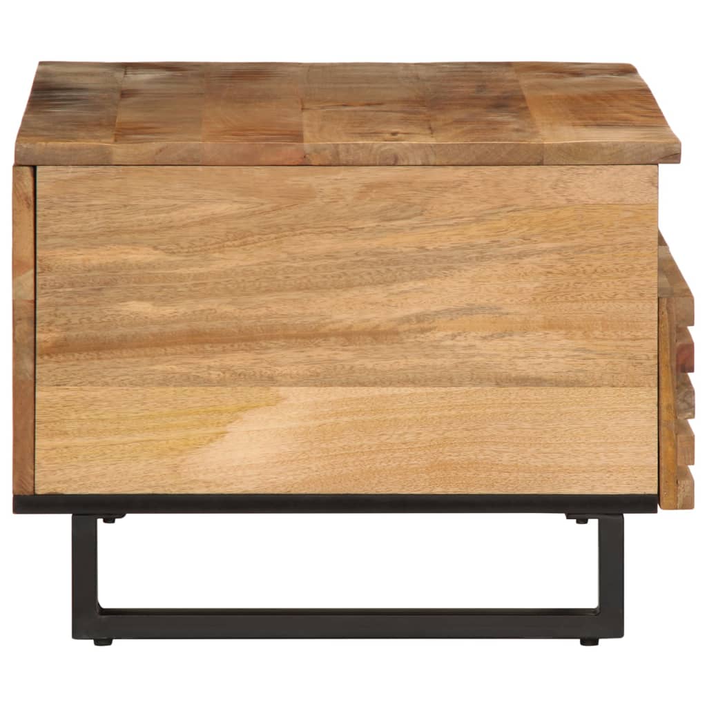 Coffee Table 80x55x40 cm Solid Wood Rough Mango