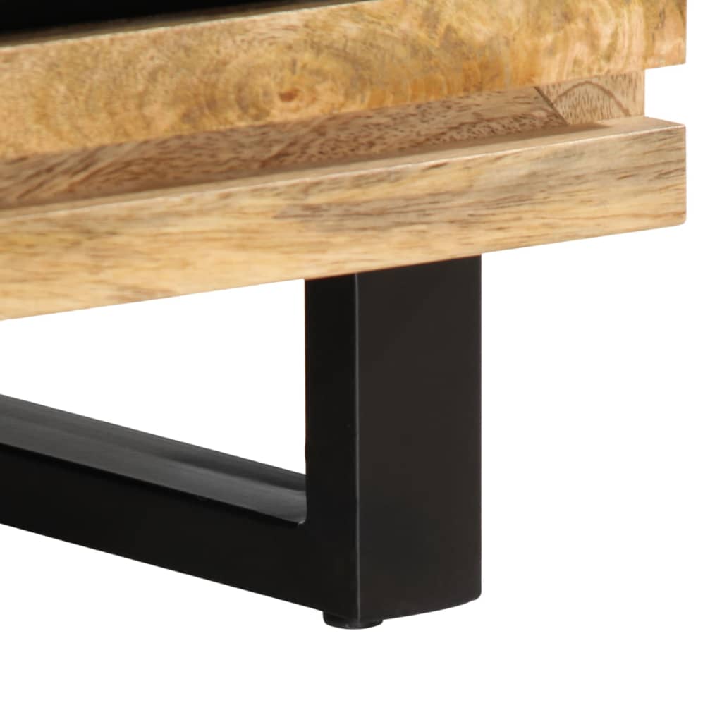 Coffee Table 80x55x40 cm Solid Wood Rough Mango