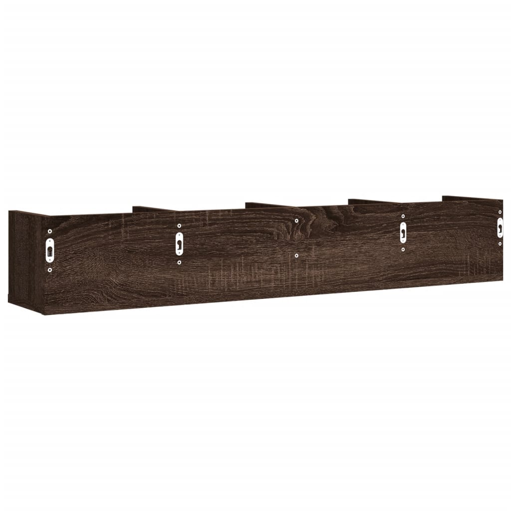 Wall Cabinet Brown Oak 99x18x16.5 cm Engineered Wood