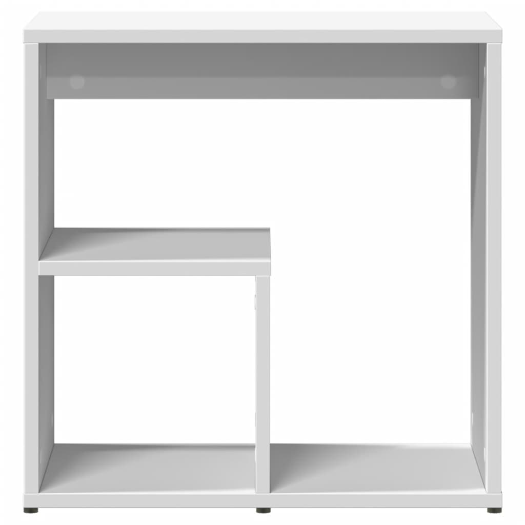 Side Table White 50x30x50 cm Engineered Wood