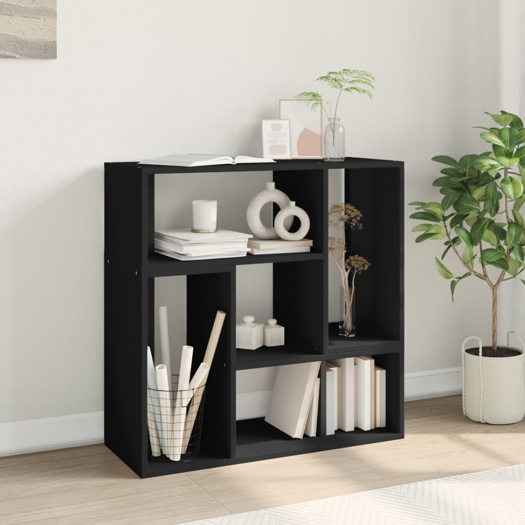 TV Cabinets 2 pcs Black 75x30x50 cm Engineered Wood