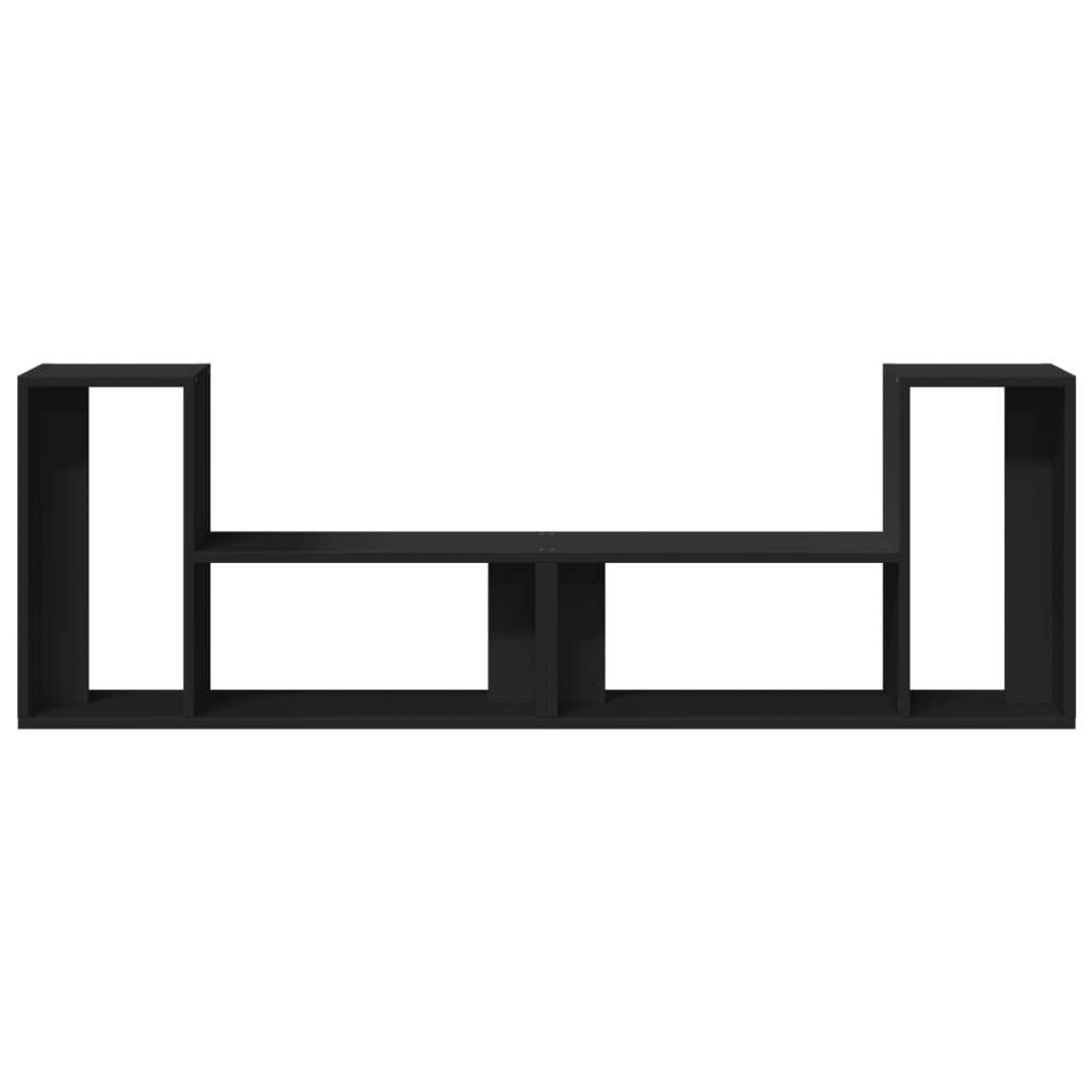 TV Cabinets 2 pcs Black 75x30x50 cm Engineered Wood