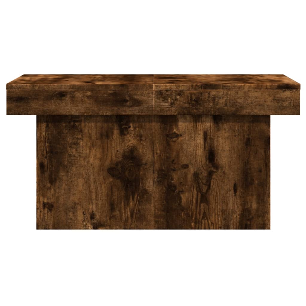 Coffee Table Smoked Oak 80x55x40 cm Engineered Wood