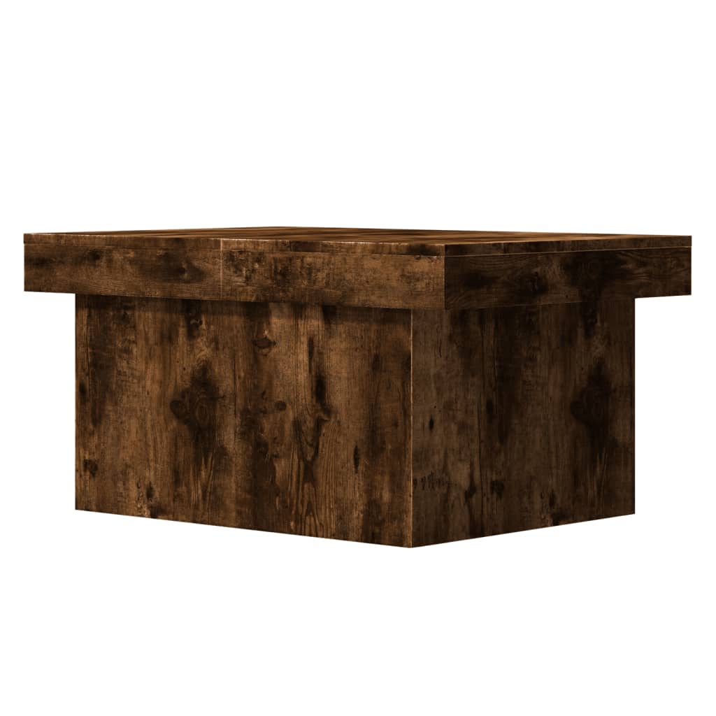 Coffee Table Smoked Oak 80x55x40 cm Engineered Wood
