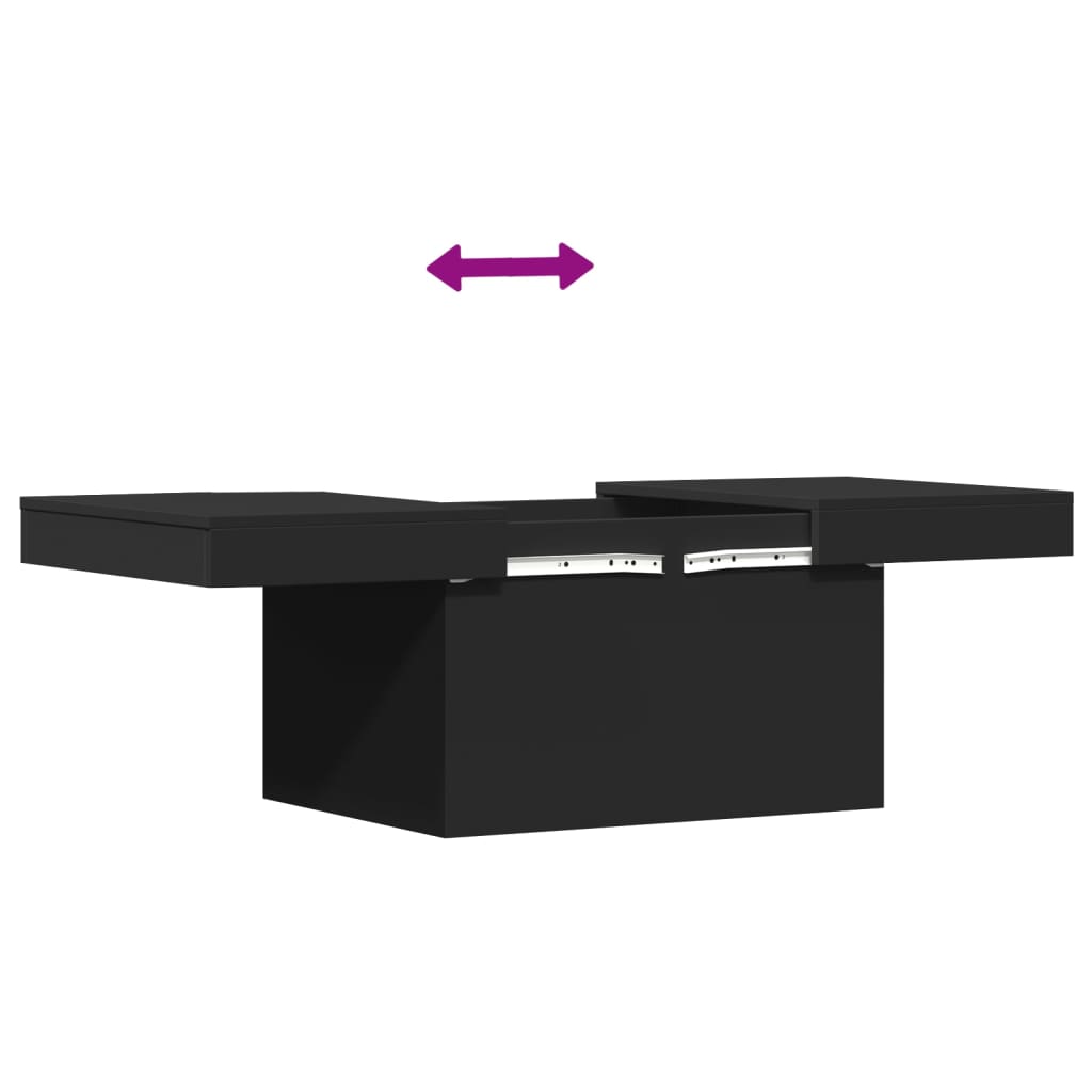 Coffee Table Black 100x55x40 cm Engineered Wood