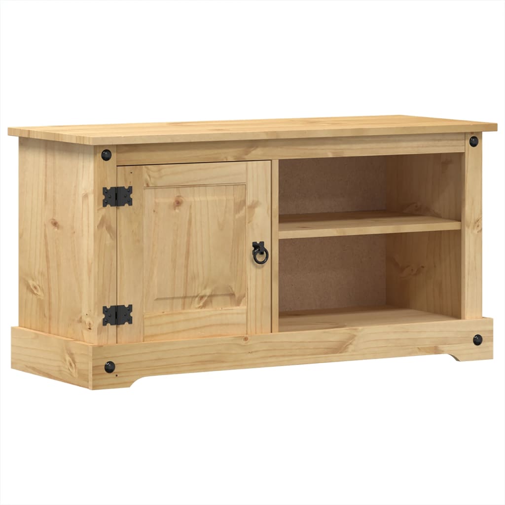 TV Cabinet Corona 100x40x52 cm Solid Wood Pine