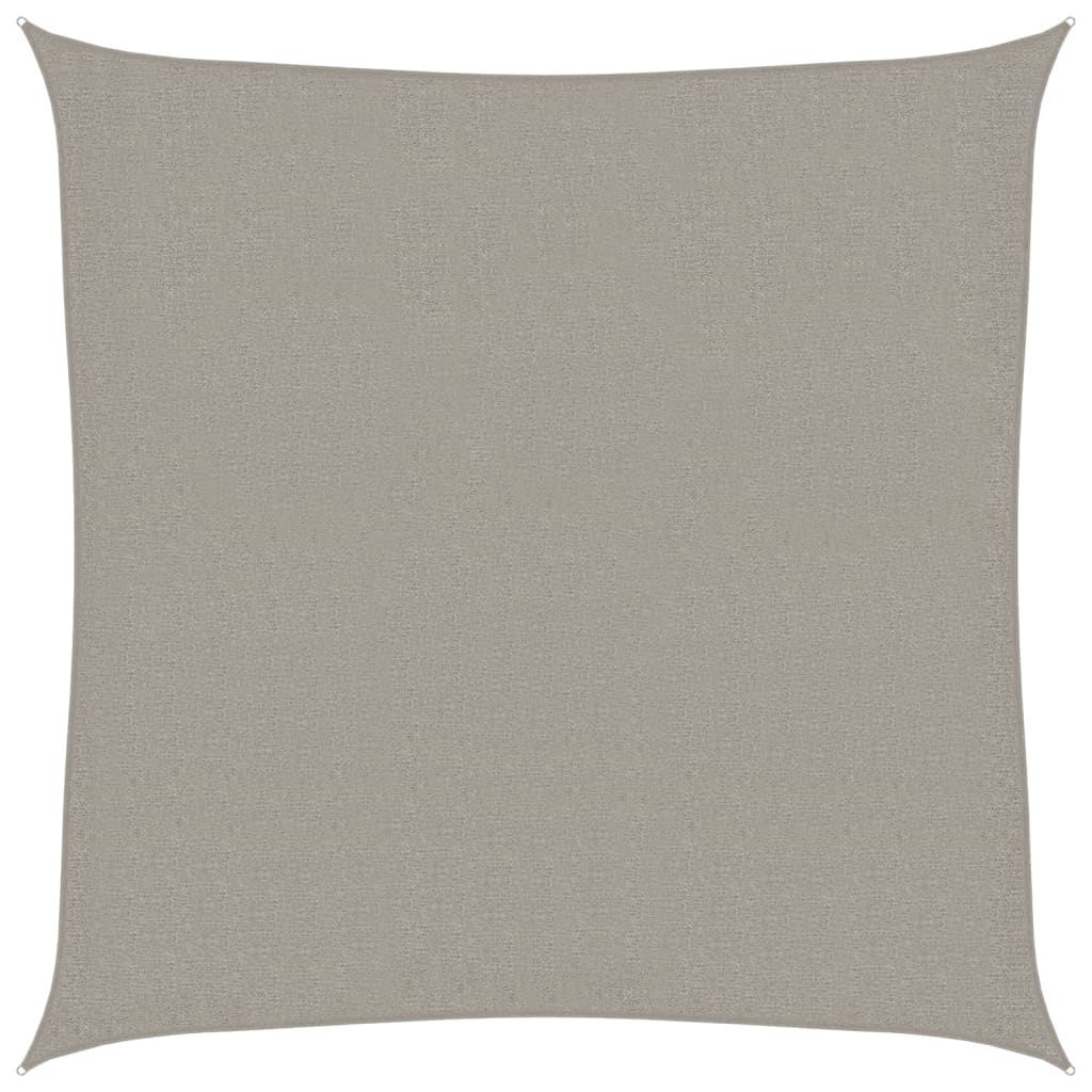 Sunshade Sail 160 g/m² Square Light Grey 3x3 m HDPE