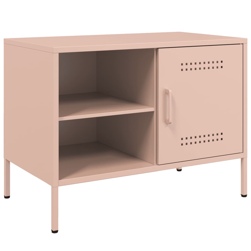 TV Cabinets 2 pcs Pink 68x39x50.5 cm Steel