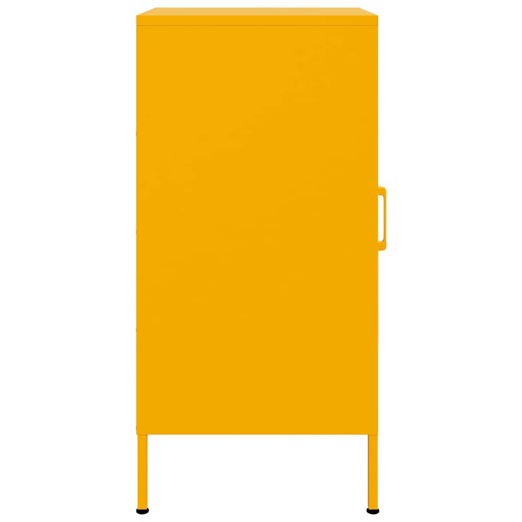 Sideboard Mustard Yellow 36x39x79 cm Steel