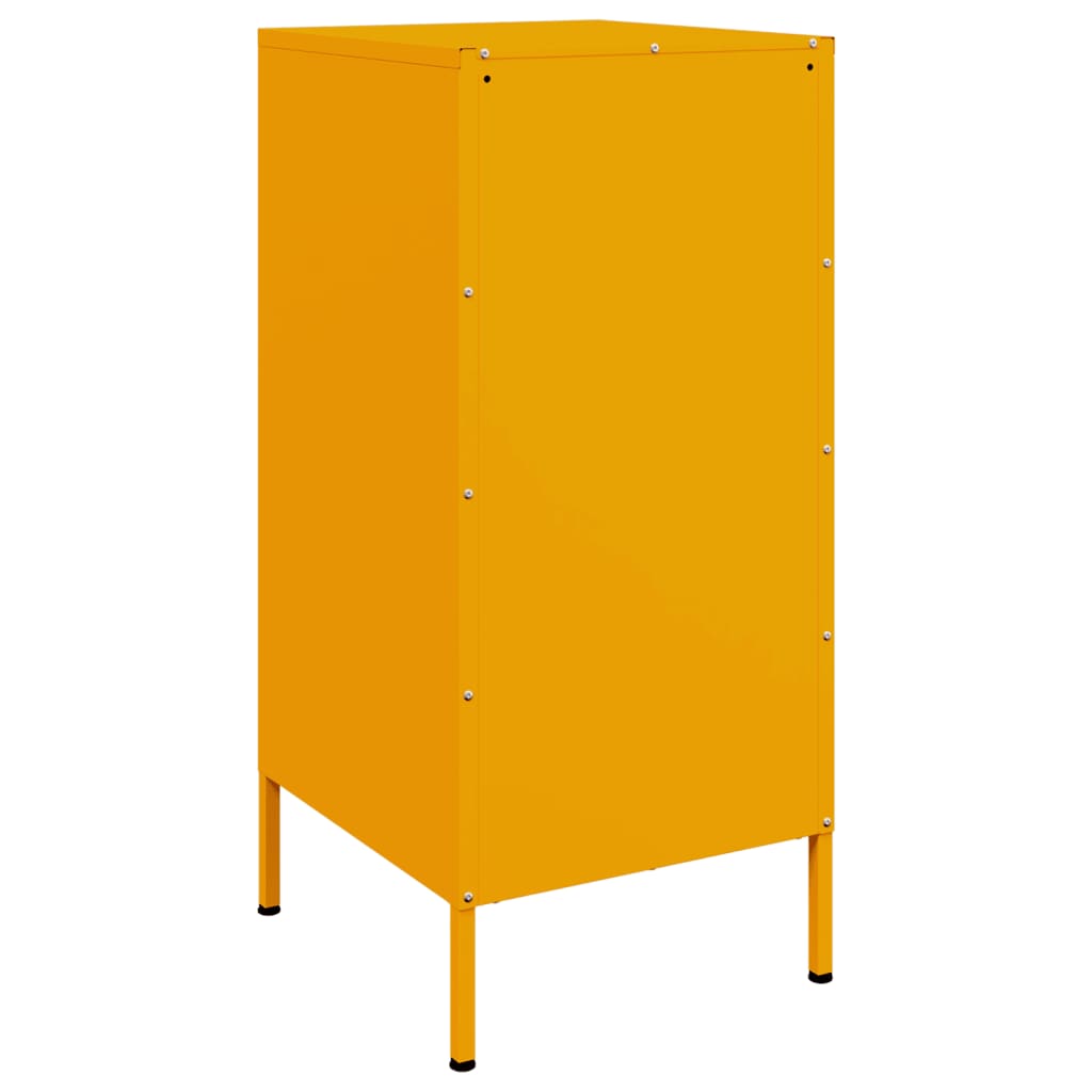 Sideboard Mustard Yellow 36x39x79 cm Steel