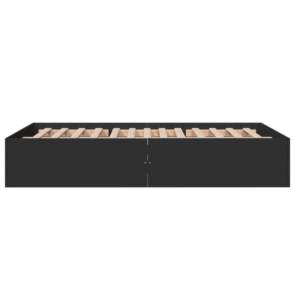 Bed Frame without Mattress Black 120x190 cm Small Double