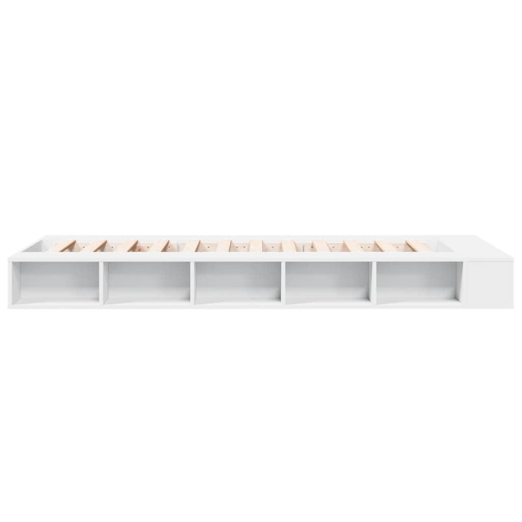 Bed Frame without Mattress White 90x200 cm