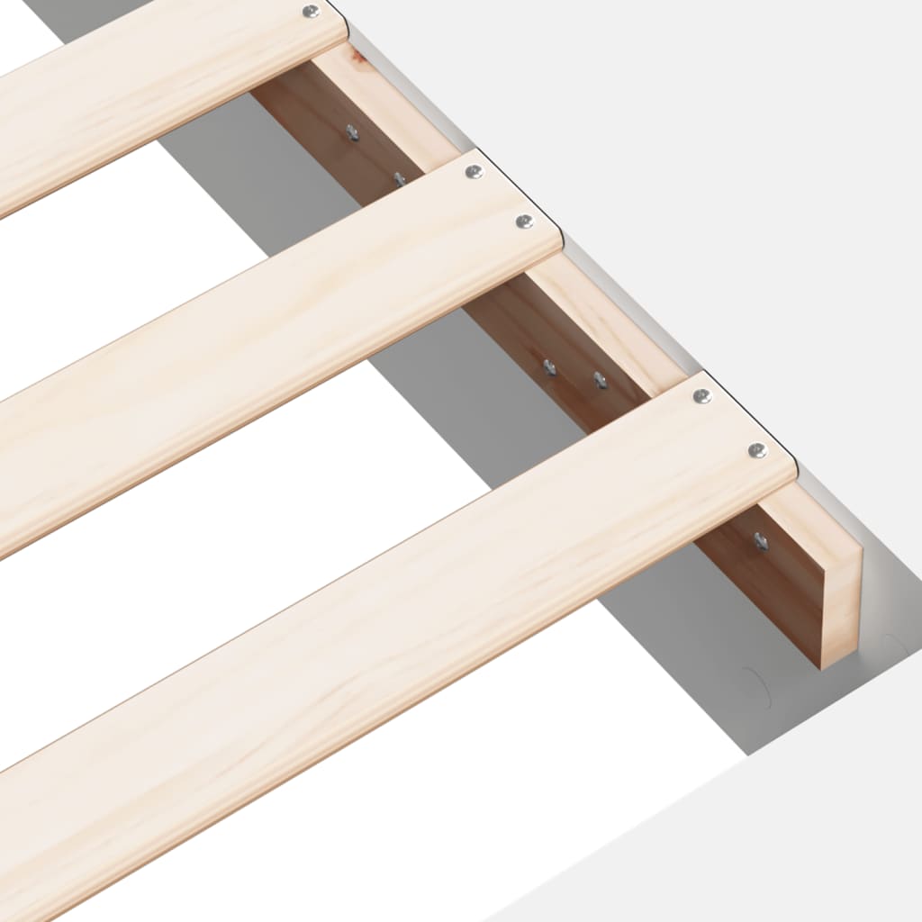 Bed Frame without Mattress White 90x200 cm