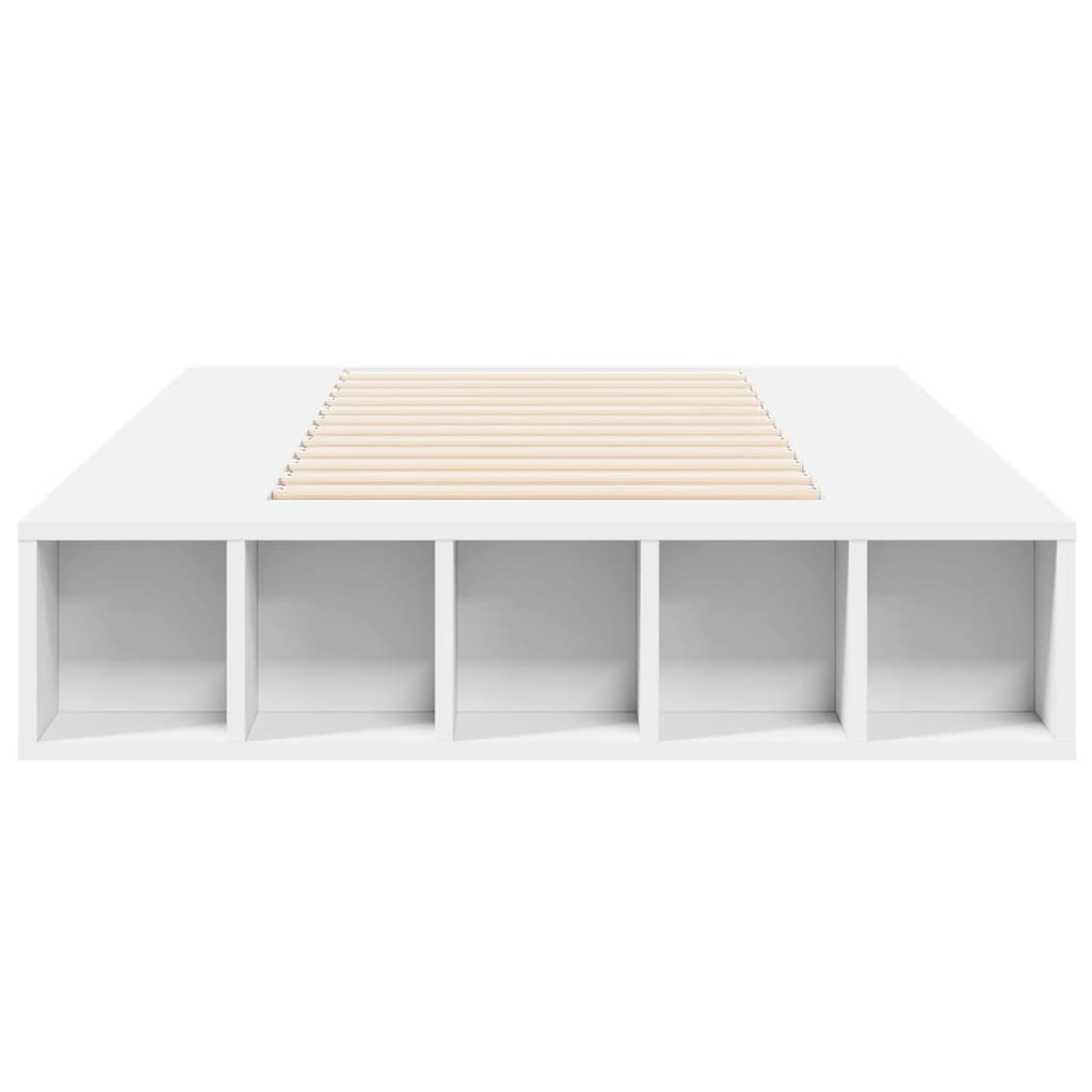 Bed Frame without Mattress White 75x190 cm Small Single