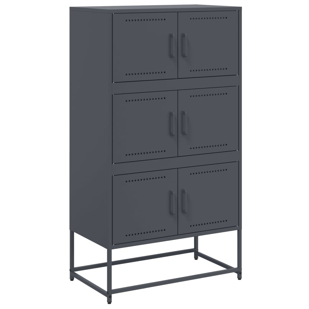 Sideboard Anthracite 68.5x38.5x123.5 cm Steel