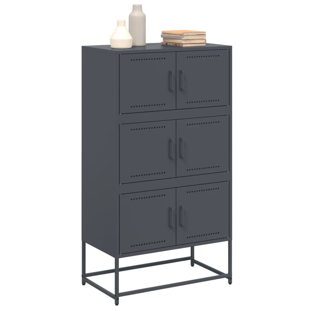 Sideboard Anthracite 68.5x38.5x123.5 cm Steel