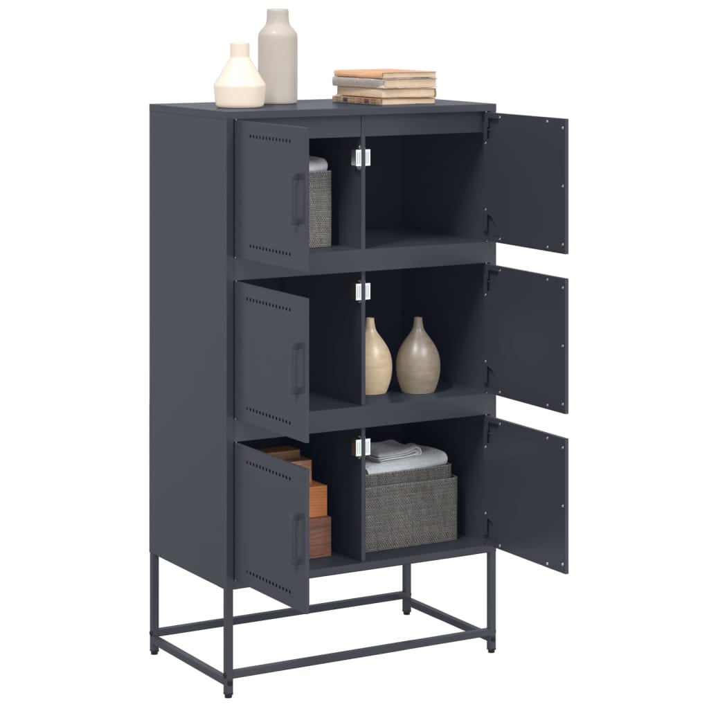 Sideboard Anthracite 68.5x38.5x123.5 cm Steel
