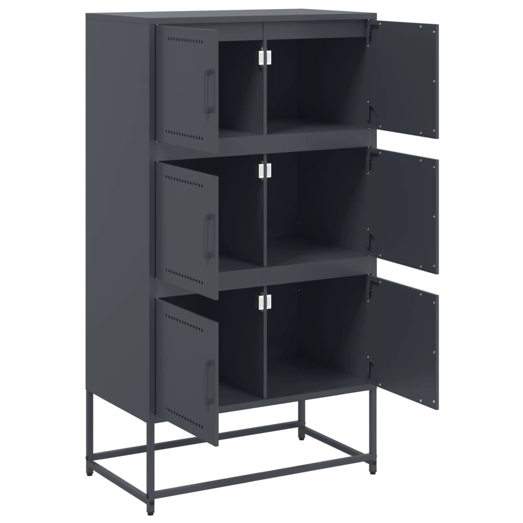 Sideboard Anthracite 68.5x38.5x123.5 cm Steel