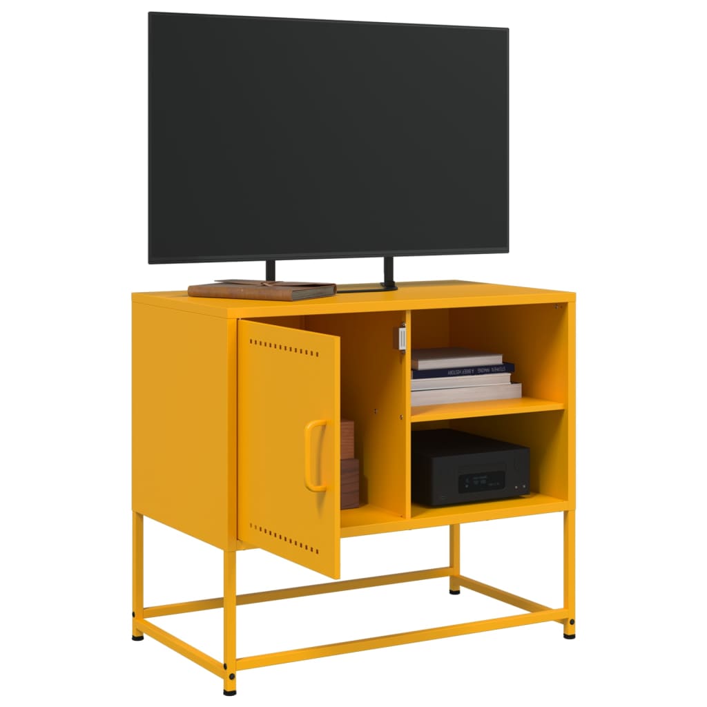 TV Cabinet Mustard Yellow 68x39x60.5 cm Steel
