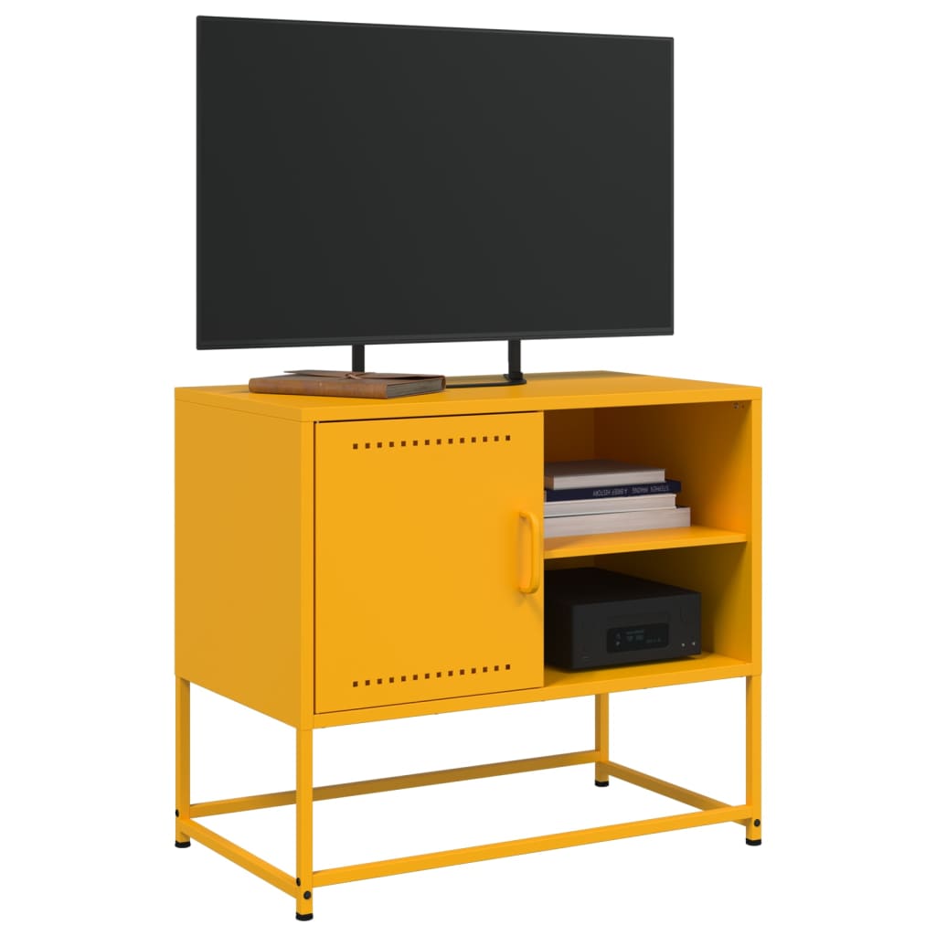 TV Cabinet Mustard Yellow 68x39x60.5 cm Steel