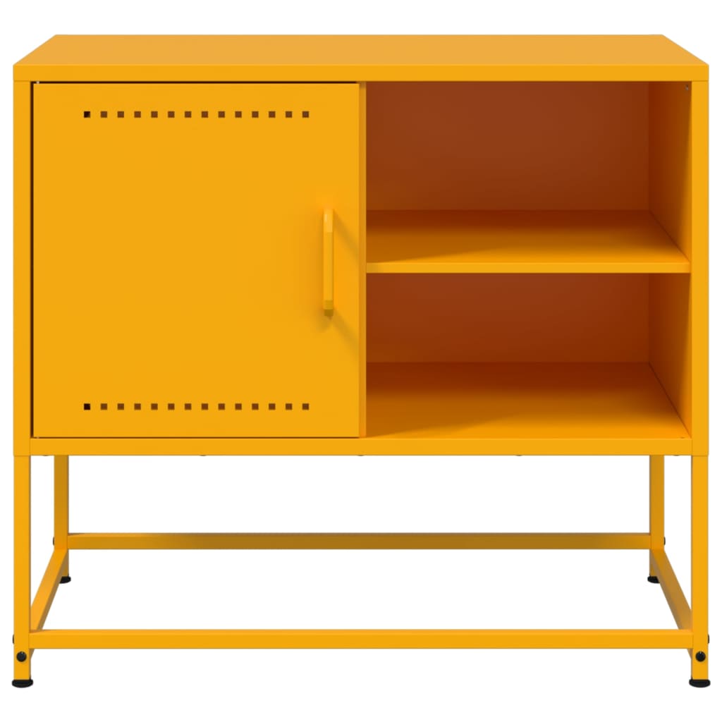 TV Cabinet Mustard Yellow 68x39x60.5 cm Steel