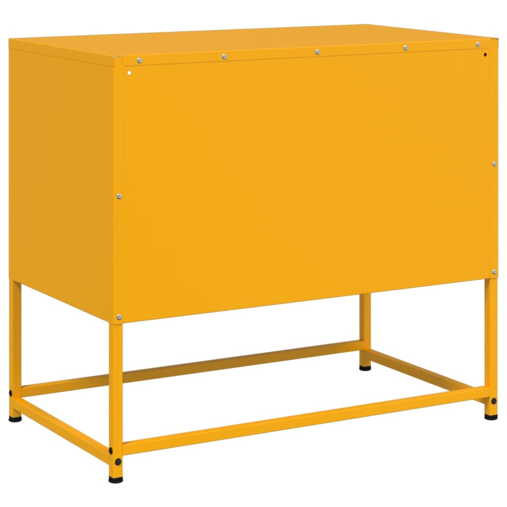 TV Cabinet Mustard Yellow 68x39x60.5 cm Steel