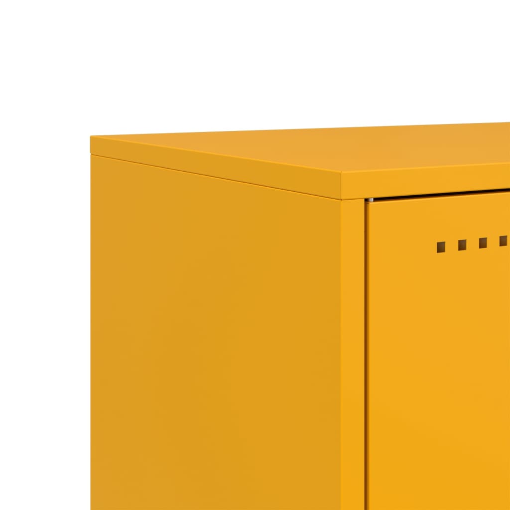 TV Cabinet Mustard Yellow 68x39x60.5 cm Steel