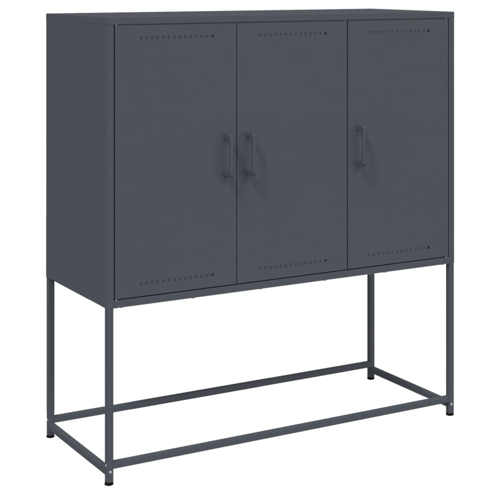 Highboard Anthracite 100.5x39x107 cm Steel