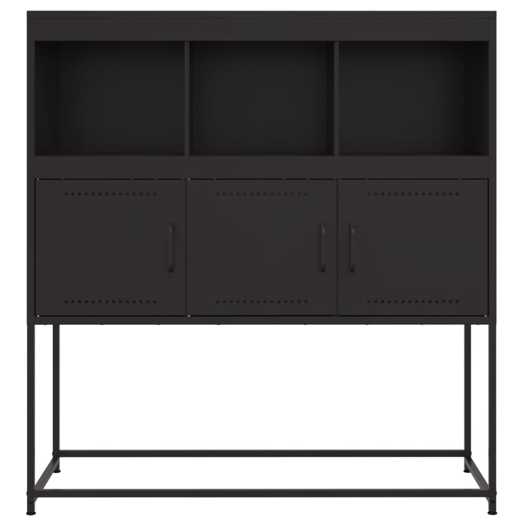 Sideboard Black 100.5x39x107 cm Steel
