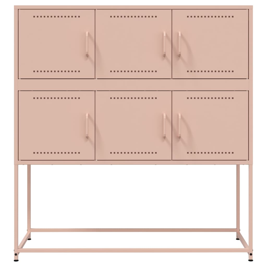 Sideboard Pink 100.5x39x107 cm Steel