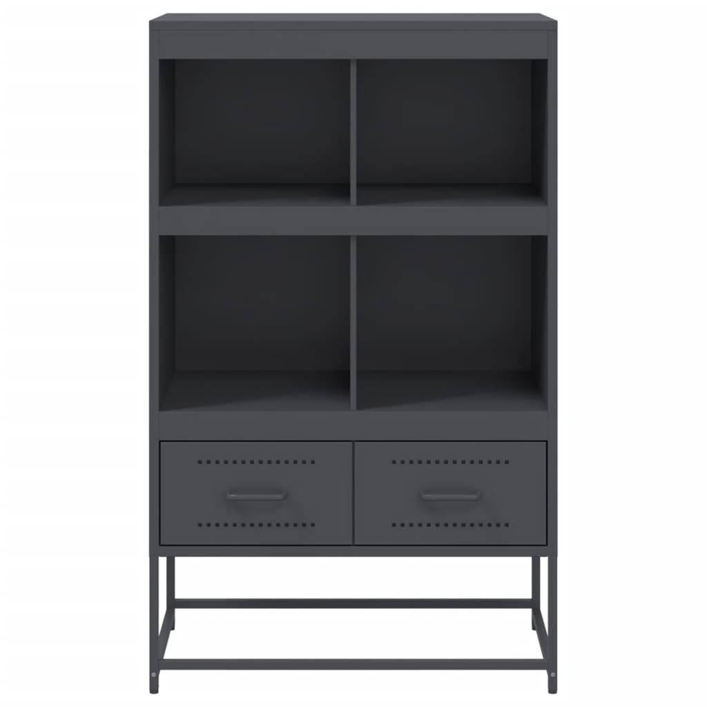 Highboard Anthracite 68.5x39x111.5 cm Steel