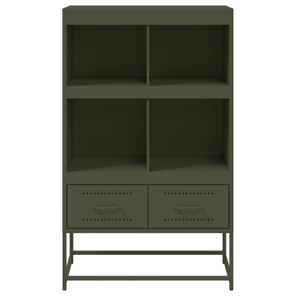Highboard Olive Green 68.5x39 x111.5 cm Steel