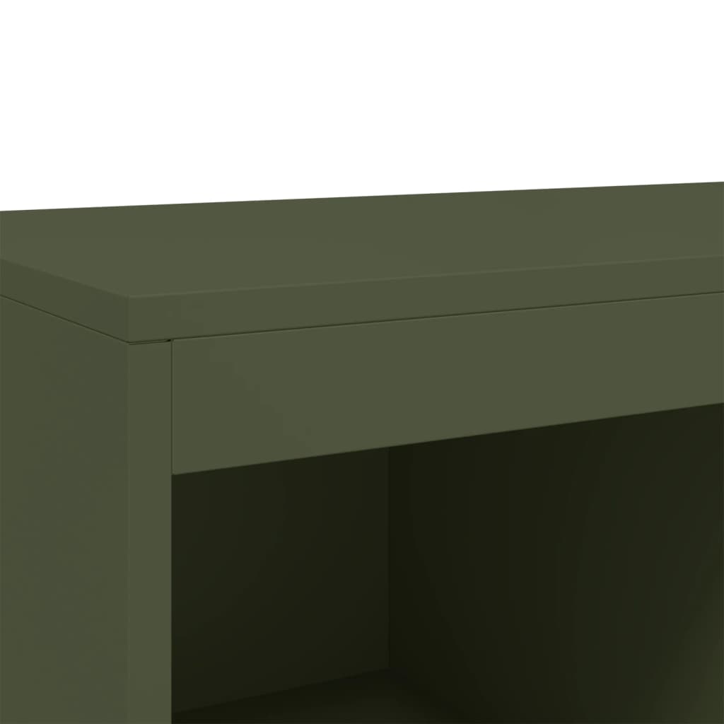 Highboard Olive Green 68.5x39 x111.5 cm Steel