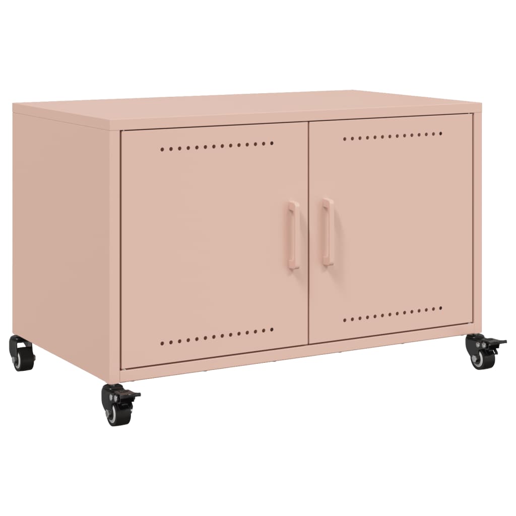 TV Cabinet Pink 68x39x43.5 cm Steel