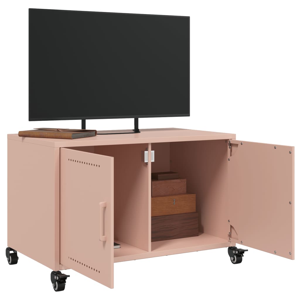 TV Cabinet Pink 68x39x43.5 cm Steel