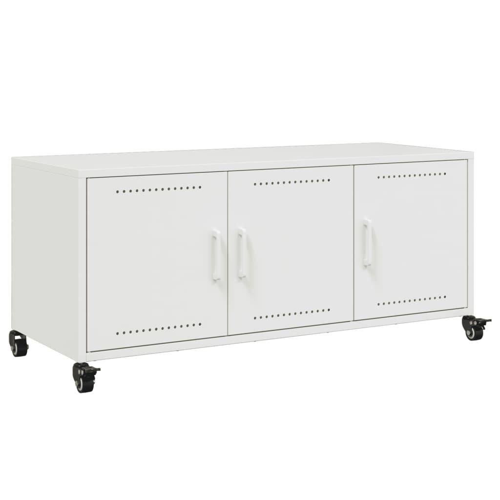 TV Cabinet White 100.5x39x43.5 cm Steel