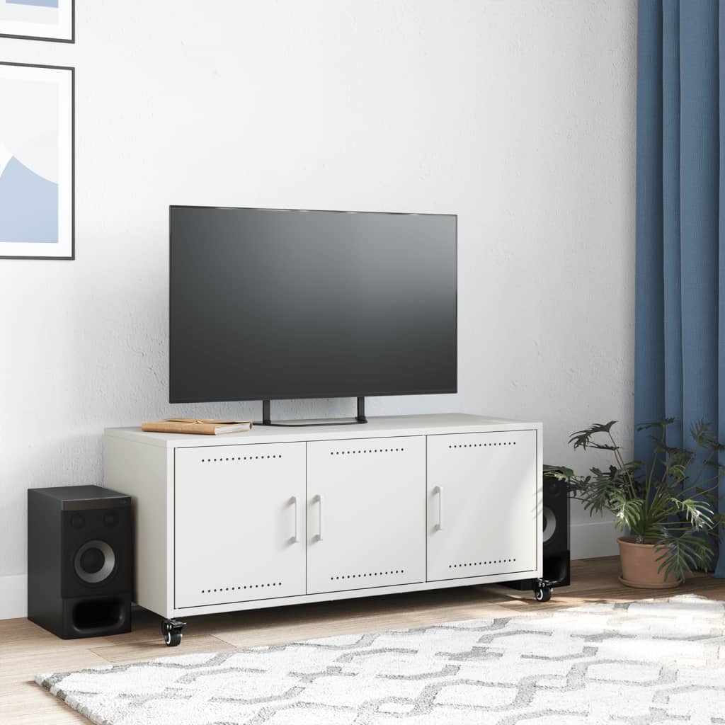 TV Cabinet White 100.5x39x43.5 cm Steel
