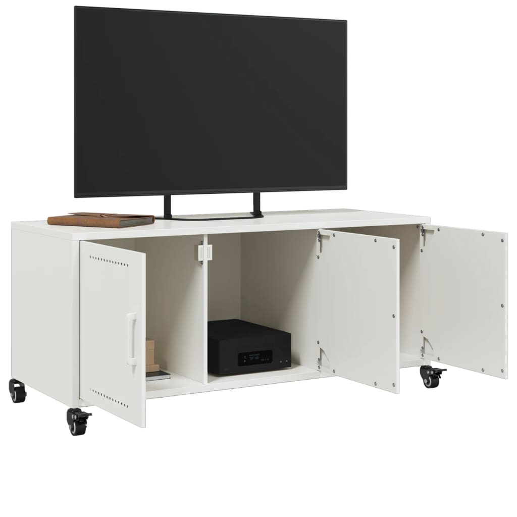 TV Cabinet White 100.5x39x43.5 cm Steel