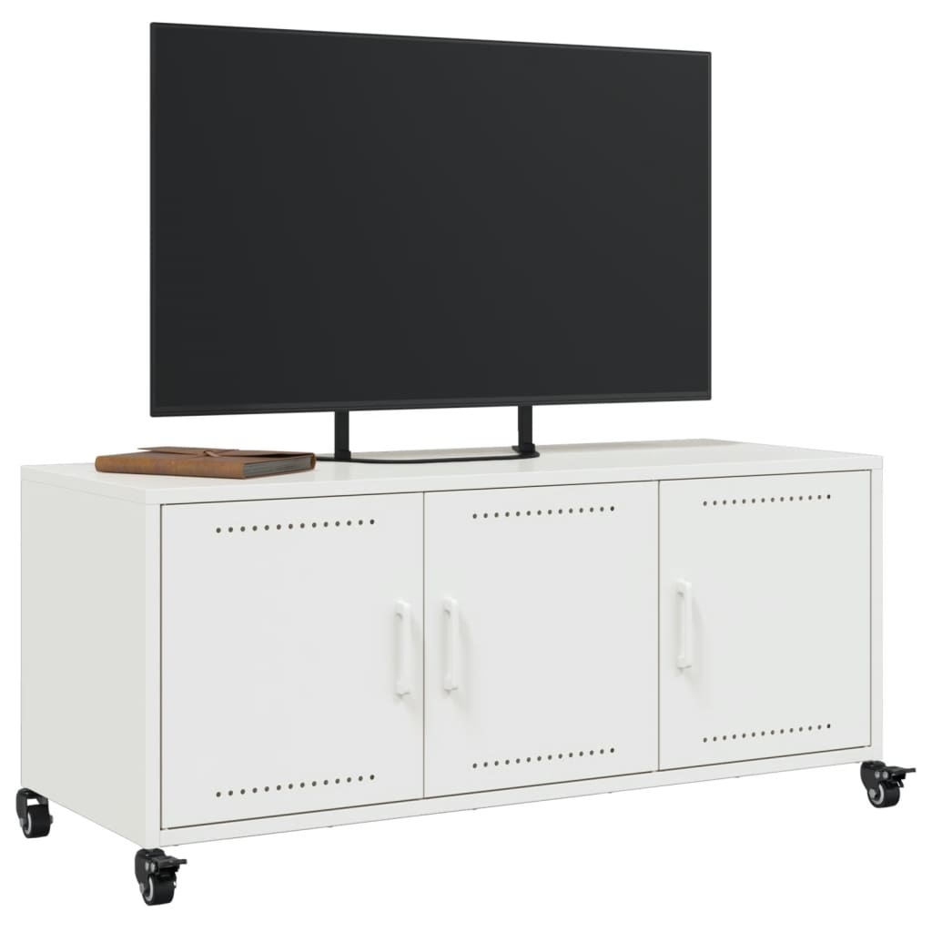 TV Cabinet White 100.5x39x43.5 cm Steel