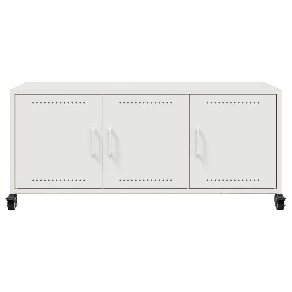 TV Cabinet White 100.5x39x43.5 cm Steel