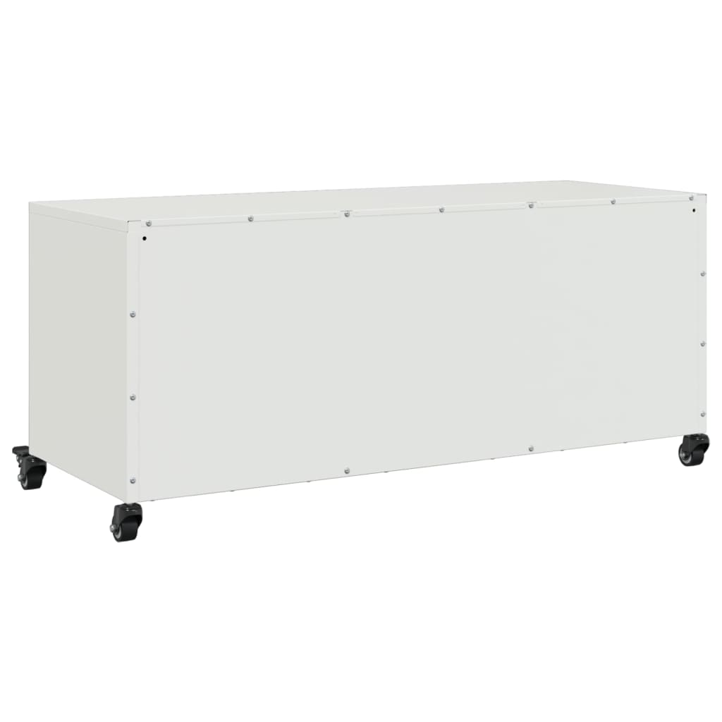 TV Cabinet White 100.5x39x43.5 cm Steel