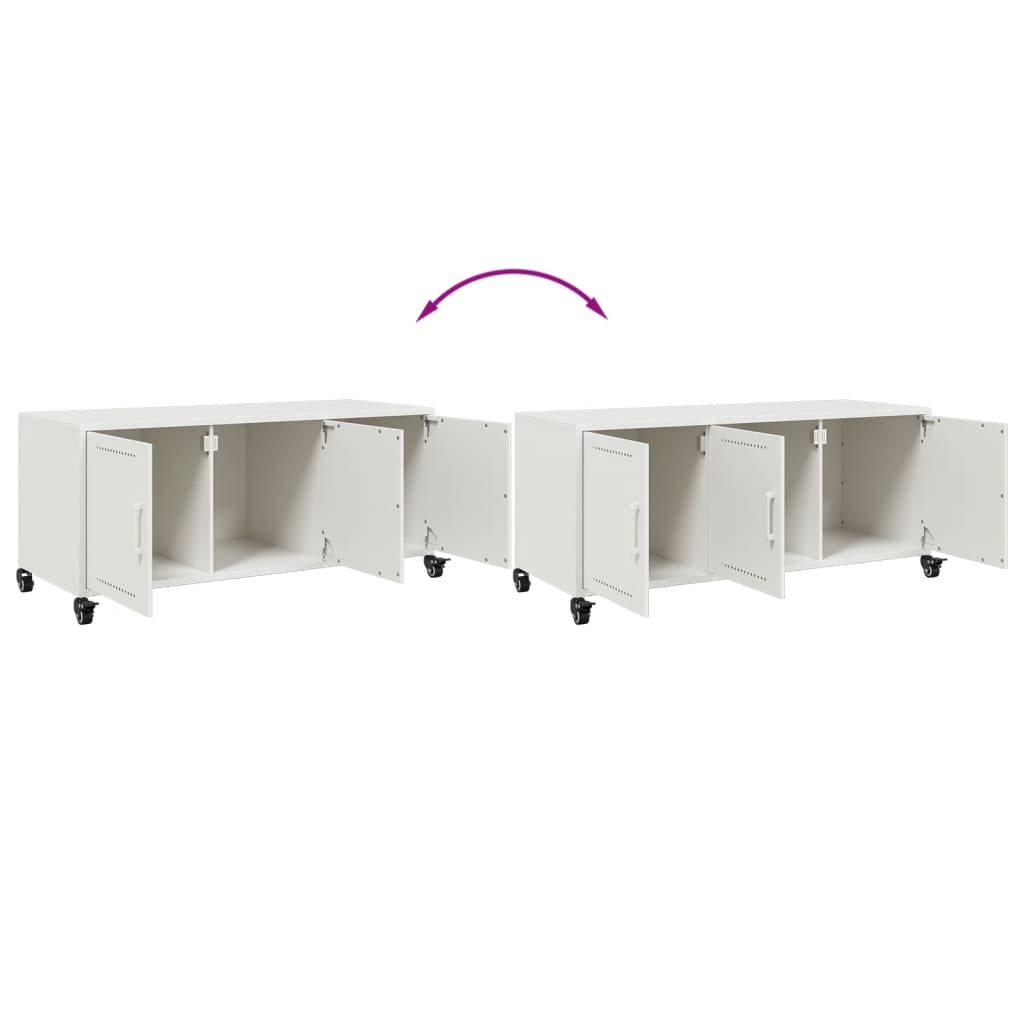 TV Cabinet White 100.5x39x43.5 cm Steel