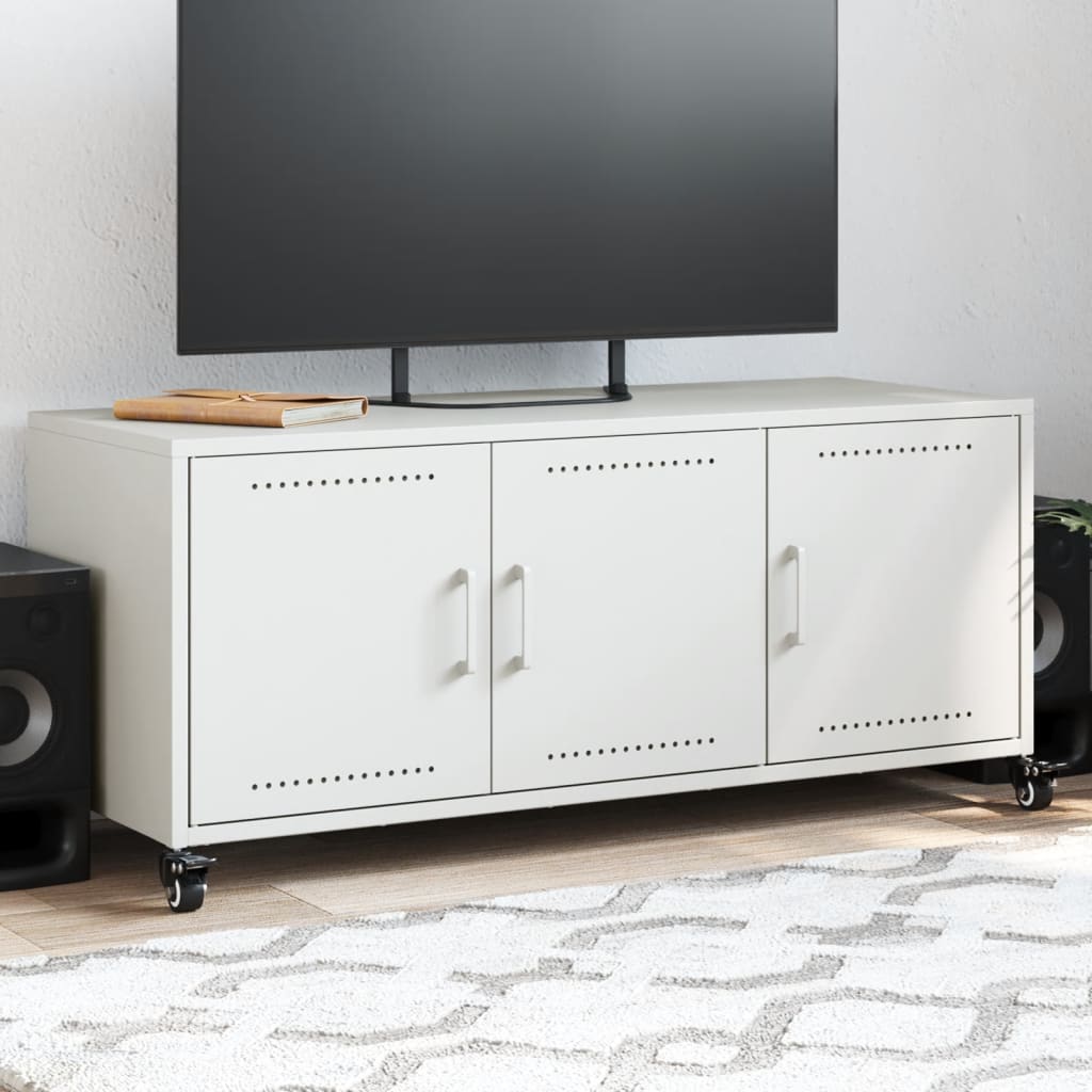 TV Cabinet White 100.5x39x43.5 cm Steel