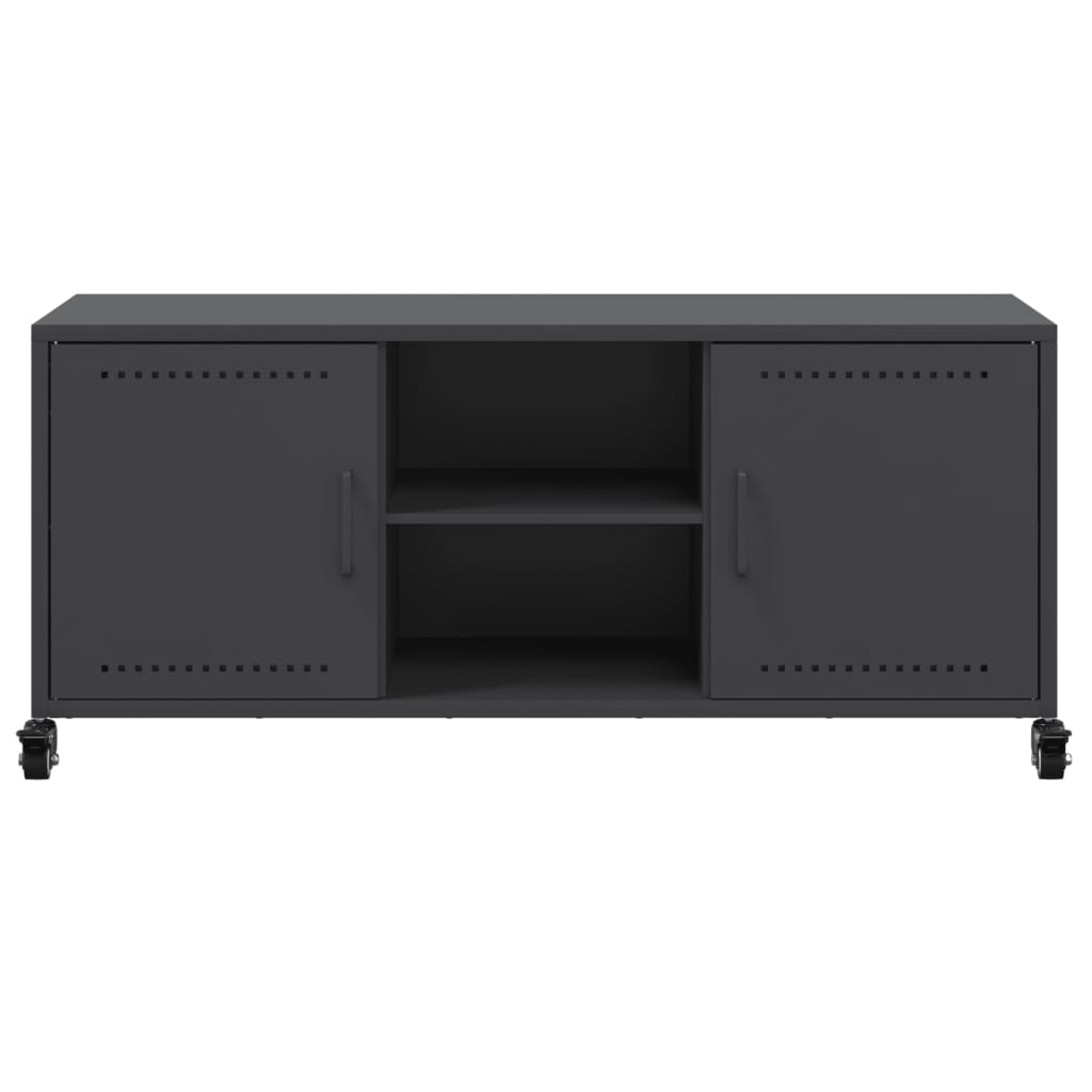 TV Cabinet Black 100.5x39x43.5 cm Steel