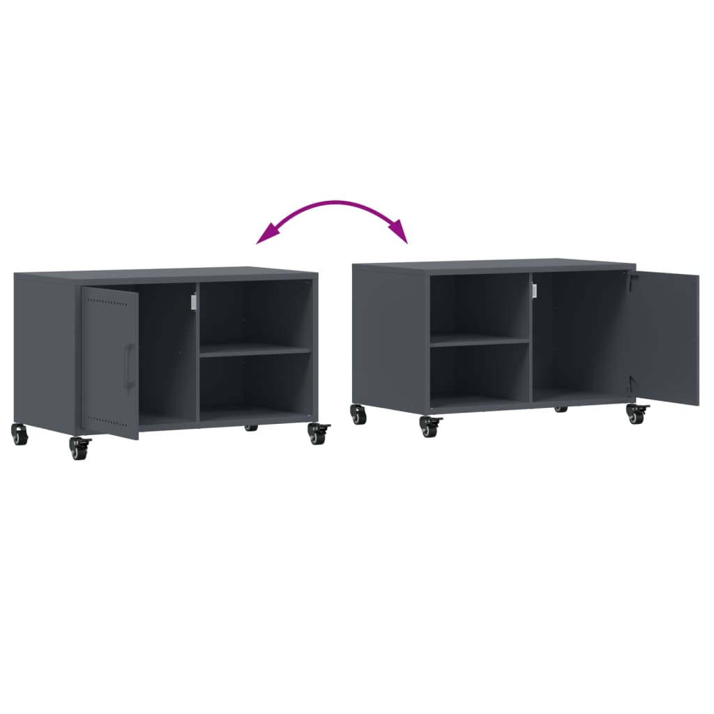 TV Cabinet Anthracite 68x39x43.5 cm Steel