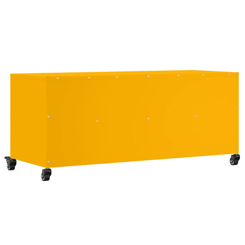 TV Cabinet Mustard Yellow 100.5x39x43.5 cm Steel