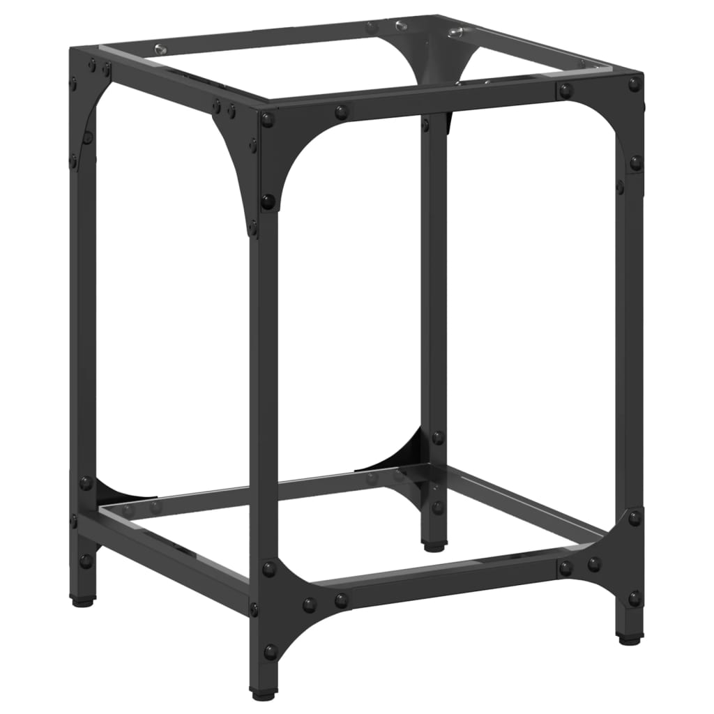 Coffee Table with Transparent Glass Top 30x30x40 cm Steel